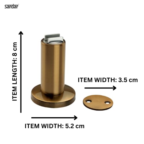 SARDAR DS-01 Magnet Door Stopper/Door Stopper for Main Door/Magnetic Door Stopper for Home/Door Stopper Magnet (1, Antique) - Image 3
