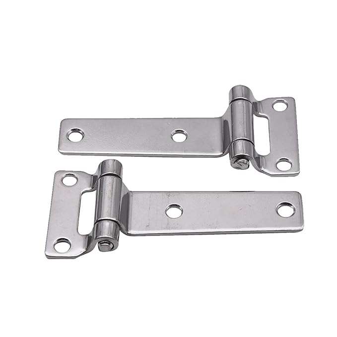 Finoti 2pcs Hinges T Heavy Duty Hinges, Marine Grade 316 Stainless Steel Door Hatch Cover Industrial Container Hinges Hinges