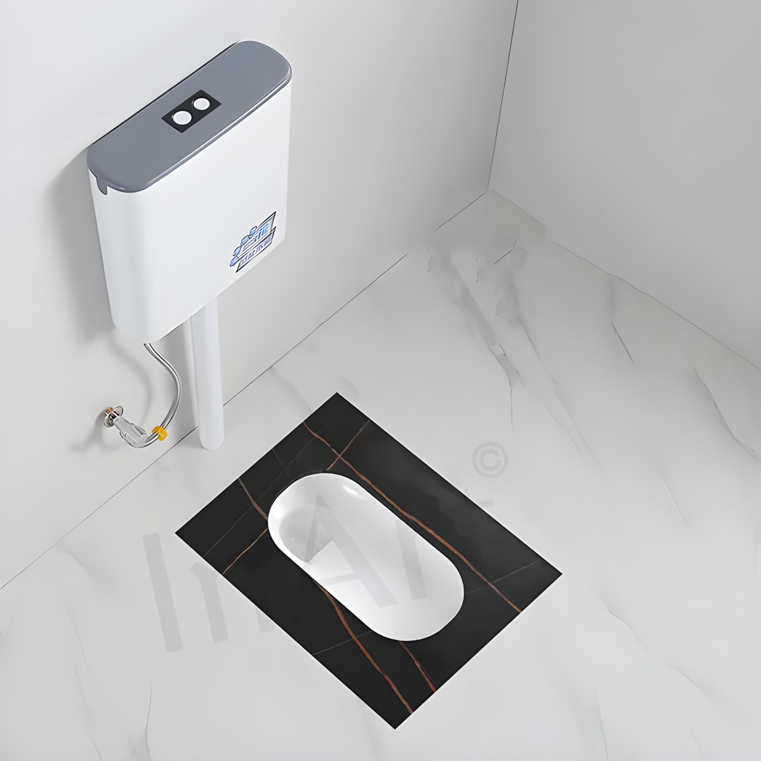 INART Ceramic Indian Toilet/Sintered Stone Base Ceramic Sanitaryware Indian Toilet/Orissa Pan for Bathroom 24 Inch - Image 4