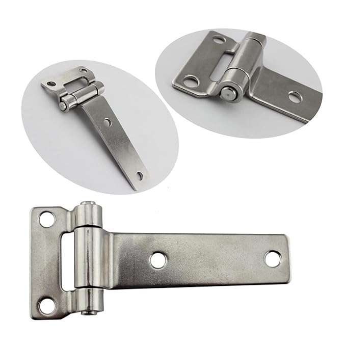 Finoti 2pcs Hinges T Heavy Duty Hinges, Marine Grade 316 Stainless Steel Door Hatch Cover Industrial Container Hinges Hinges - Image 6