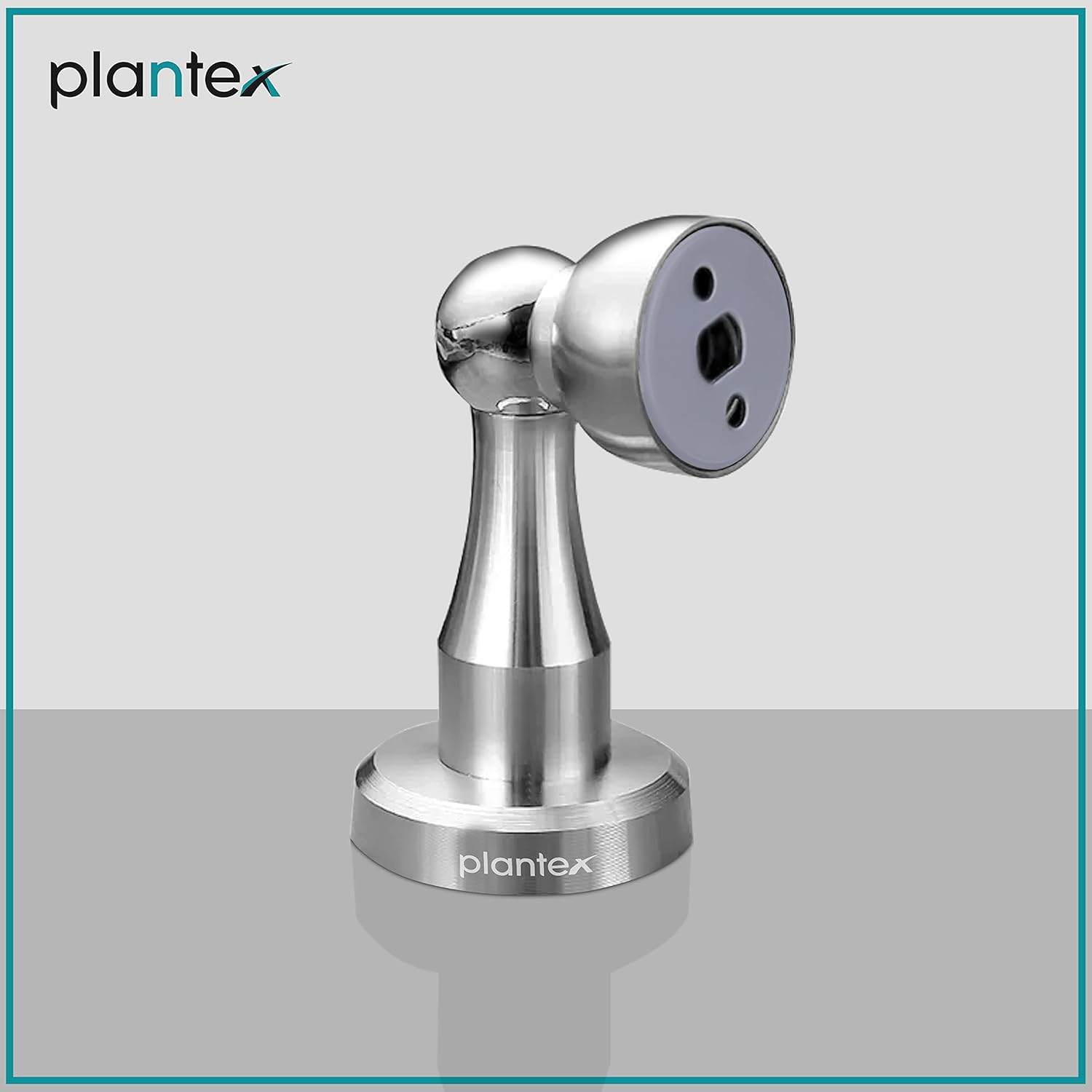Plantex Stainless Steel Door Stopper/360 Degree 4 Inch Door Magnet for Home/Wall Mounted Soft Catcher to Hold Wooden/Glass/PVC Door/Door Stopper for Home (Matt) - Image 2
