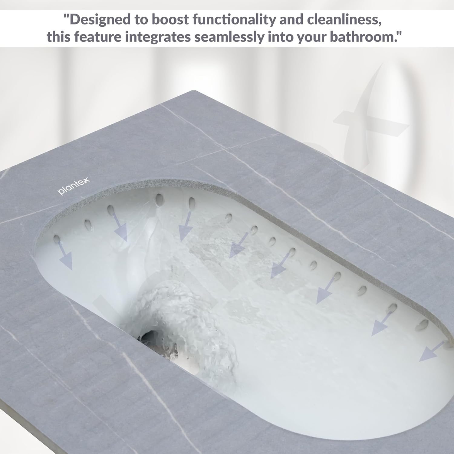 Plantex Indian Toilet/Orrisa Pan for Bathroom/Household Squatting Pan/Sintered Stone Base Ceramic Sanitaryware Toilet - (WC-03) - Image 2