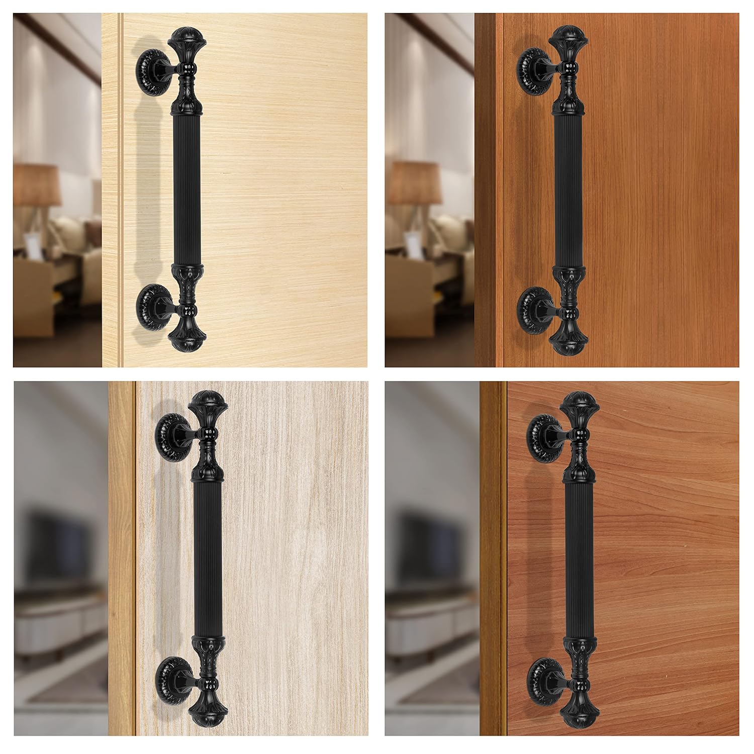 Plantex Heavy Duty Main Door Handle - 15-Inch Pull Push Handle for Home Decor - Pack of 1 (320-Black Finish) - 3 Years Warranty - Image 7